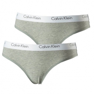 Calvin Klein - Kiárusítás tanga alsó szett (2db) (szürke) QD3583E-020