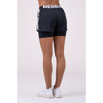 NEBBIA - Női rövidnadrág DOUBLE LAYER 527 (black)