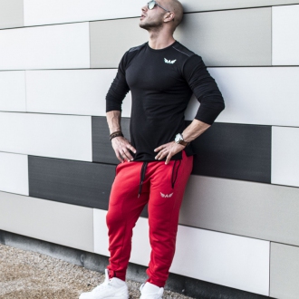 Exalted - Férfi fitness nadrág X1 (Piros)