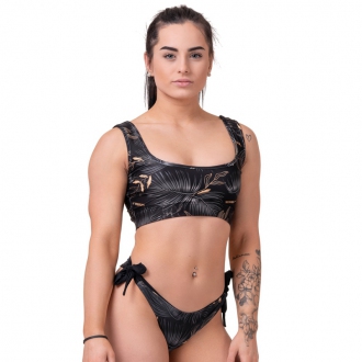 NEBBIA - Sportos bikini felső MIAMI SPORTY 554 (Tr. Volcanic Black)