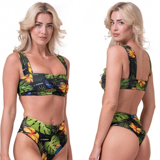 NEBBIA - Dzsungel mintás bikini felső MIAMI RETRO 553