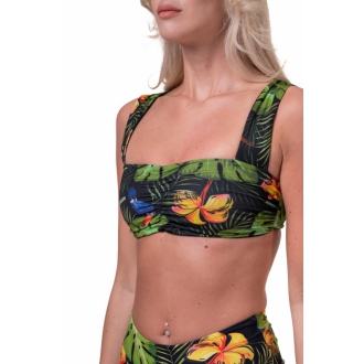 NEBBIA - Dzsungel mintás bikini felső MIAMI RETRO 553