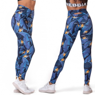 NEBBIA - Leggings High-Waist OCEAN POWER 561 (Ocean Blue)