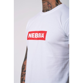 NEBBIA - Férfi póló BASIC 593 (white)