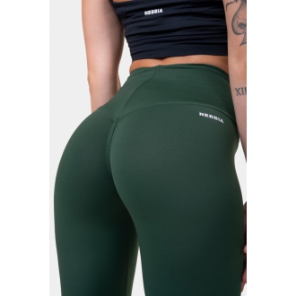 NEBBIA - Magas derekú sport leggings Classic HERO 570 (dark green)