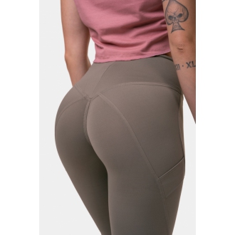 NEBBIA - Fit and Smart magas derekú fitness leggings 572 (mocha)