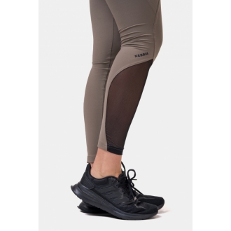 NEBBIA - Fit and Smart magas derekú fitness leggings 572 (mocha)