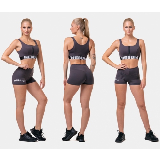 NEBBIA - Classic HERO Magas derekú short 582 (marron)