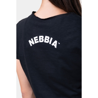 NEBBIA - Laza crop top Fit and Sporty 583 (black)