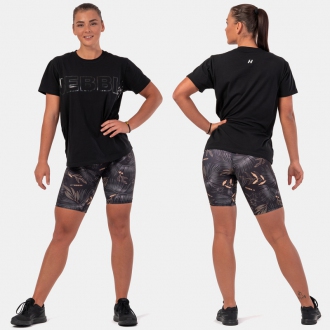 NEBBIA - Női fitness póló Invisible Logo 602 (black)