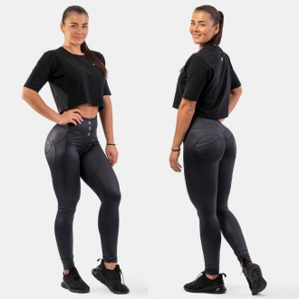 NEBBIA - Bubble Butt magas derekú fitness leggings 586 (black)