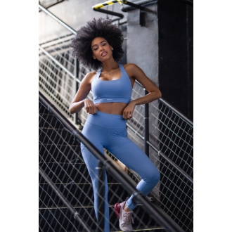 NEBBIA - Női fitness leggings zsebbel ACTIVE 402 (light blue)