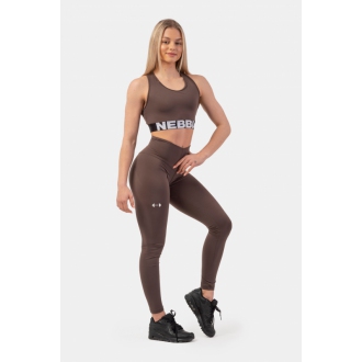 NEBBIA - Női edző leggings CLASSIC PERFORMANCE 403 (brown)