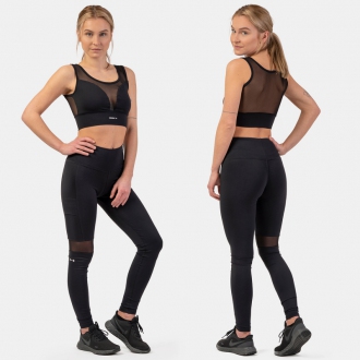 NEBBIA - Fitness leggings oldalzsebbel SPORTY 404 (black)