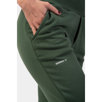 NEBBIA - Sötétzöld melegítőnadrág FEELING GOOD 409 (dark green)