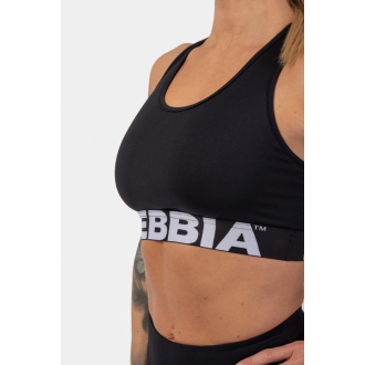 NEBBIA - Női sportmelltartó CROSS BACK 410 (black)