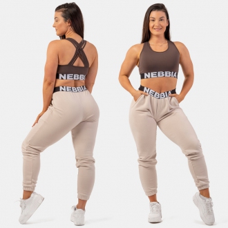 NEBBIA - Fitness melltartó CROSS BACK 410 (brown)