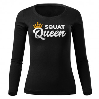 MOTIVATED - Hosszú ujjú edző póló női SQUAT QUEEN 418