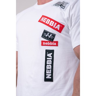 NEBBIA - Férfi edző póló BOYS 171 (white)