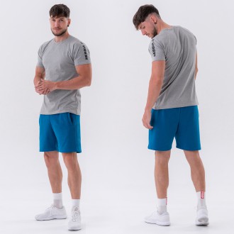 NEBBIA - Férfi pamut short 319 (blue)