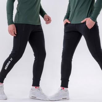 NEBBIA - Slim fit melegítő nadrág férfi 320 (black)