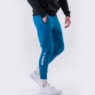 NEBBIA - Sportos slim fit nadrág férfi 320 (blue)