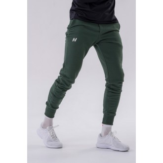 NEBBIA - Slim fit tréning nadrág férfi 321 (dark green)