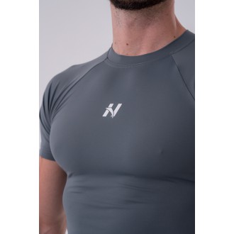 NEBBIA - Funkcionális férfi póló slim fit 324 (grey)