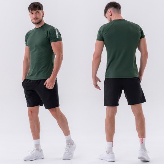 NEBBIA - Fitness póló férfi 326 (dark green)