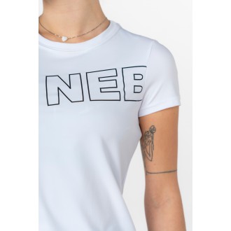 NEBBIA - Fitness póló női 440 (white)