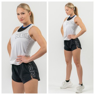 NEBBIA - Női fitness atléta "Racer Back" 441 (white)