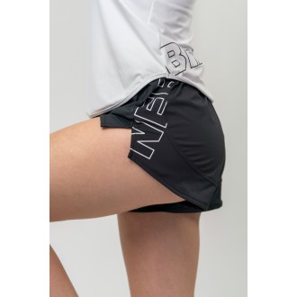 NEBBIA - Női fitness short 442 (black)