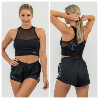 NEBBIA - Női fitness short 442 (black)