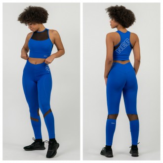 NEBBIA - Alakformáló sport leggings magas derékkal 443 (blue)