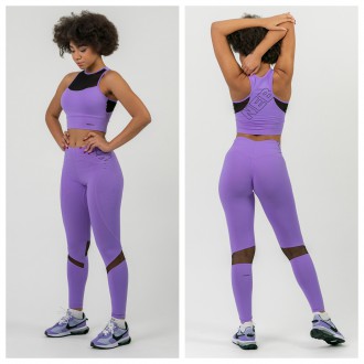 NEBBIA - Magas derekú sport leggings 443 (lila)