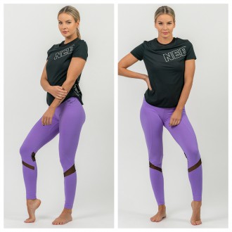 NEBBIA - Magas derekú sport leggings 443 (lila)