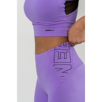 NEBBIA - Magas derekú sport leggings 443 (lila)