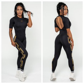 NEBBIA - Fitness overál női 823 (black-gold)