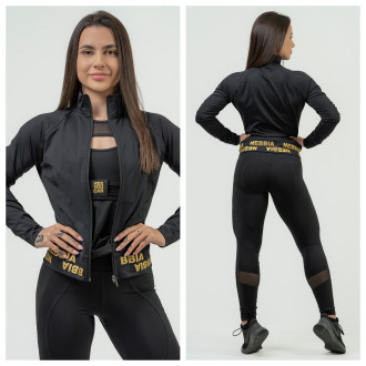 NEBBIA - Fitness felső női 833 (black-gold)