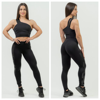 NEBBIA - Magas derekú kompressziós leggings 834 (black)