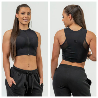 NEBBIA - Crop top erős tartással 842 (black)