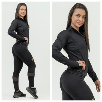 NEBBIA - Alakformáló sport leggings 843 (black-gold)