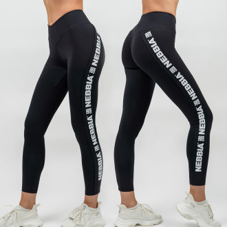 NEBBIA - Női magas derekú fitness leggings ICONIC 209 (black)