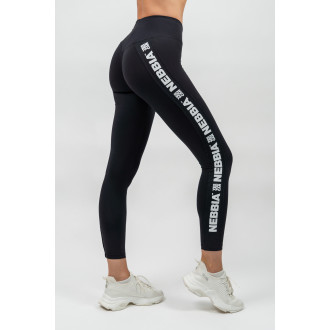 NEBBIA - Női magas derekú fitness leggings ICONIC 209 (black)