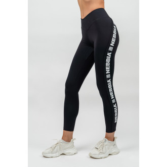 NEBBIA - Női magas derekú fitness leggings ICONIC 209 (black)