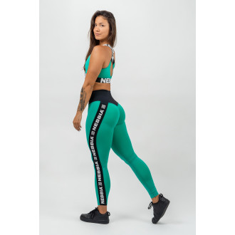 NEBBIA - Női magas derekú fitness leggings ICONIC 209 (green)