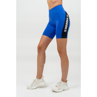 NEBBIA - Női biciklis short magas derékkal ICONIC 238 (blue)