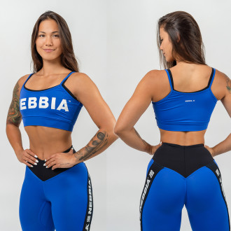 NEBBIA - Kétrétegű sportmelltartó FLEX 241 (blue)