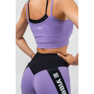 NEBBIA - Kétrétegű sportmelltartó FLEX 241 (lila)