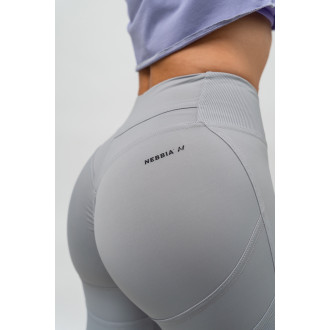NEBBIA - Alakformáló leggings magas derékkal GLUTE PUMP 247 (light grey)
